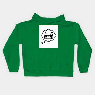 I love paino shirt Kids Hoodie